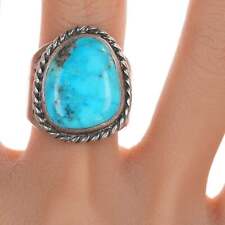 sz11.5 Vintage Navajo sterling and turquoise ring picture