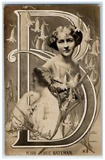c1910's Miss Jessie Bateman Actress RPPC Photo Tuck's Antique Postcard picture