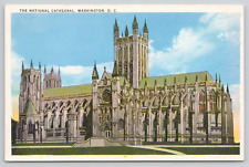 Washington DC The National Cathedral White Border Postcard picture