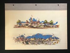 DISNEYLAND Concept Art Lithograph 60th VIP Gift 9x12 1954 Main Street USA 1 picture