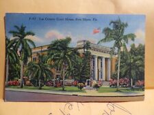 Vintage Postcard FLORIDA Lee County Court House, Fort Myers F-52 Linen picture