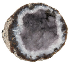 Half Geode Quartz Amethyst 420g Estate Specimen Clear Purple picture