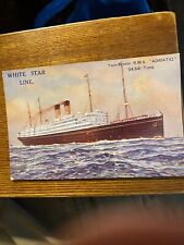 R. M. S. Adriatic, White Star Line. Postcard picture