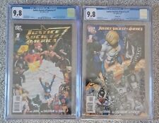JUSTICE SOCIETY OF AMERICA #1 CGC 9.8 Set of 2 Variant Covers 1st NEW STARMAN DC picture