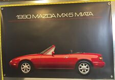 Vintage 1990 Mazda MX-5 Miata Original Poster NEW picture
