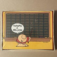 Vintage American Greetings Ziggy Thank You Cards - THANKS A MILLION (10 PC) picture