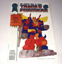 Official How to Draw Transformers #2 Comic Book Vintage 1987 Blackthorne Rampage picture