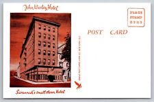 Postcard Georgia Savannah John Wesley Hotel Small clean hotel 5T picture