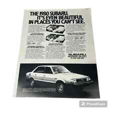 1980 Subaru Original Vintage Print Ad picture