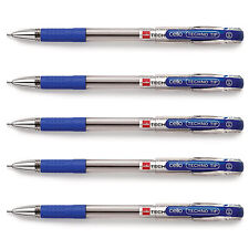 Cello Technotip Ball Pen - 0.6mm (Pack of 5 Pens - Blue) - Lightweight Ball Pens picture