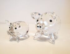 Swarovski Crystal Pig figures Lot of 2 picture