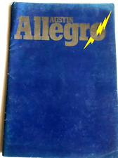 1970's  ALLEGRO AUSTIN: CAR BROCHURE:  PLUS 8 INSERTS picture