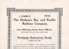 1911 Hudson's Bay & Pacific Railway Company - mortgage debenture bond picture
