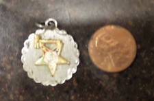 Vintage Masonic OES with Gavel Charm Sterling La Mode picture