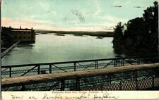 1907. POTSDAM, NY. RACQUETTE RIVER. POSTCARD. picture