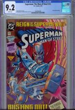SUPERMAN THE MAN OF STEEL #22 CGC 9.2, 1993, STEEL COVER, NEW CASE picture
