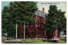 Gardiner Maine ME Vintage Postcard c1912 High School Building picture