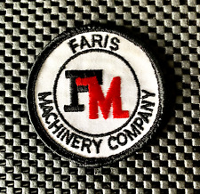 FARIS MACHINERY COMPANY SEW ON ONLY PATCH DERBY CO. CONSTRUCTION EQUIPMENT 3