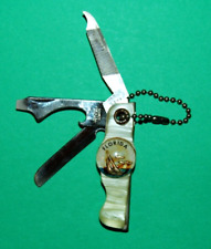 Vintage Florida Souvenir Sailboat Bassett Pocket Knife Key Chain picture