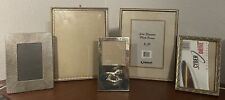 Lot Of 5 Vintage Gold And Silver Tone Picture Frames picture
