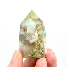2.3in 72g RARE Green Sakura Flower Agate Crystal Tower, Madagascar picture