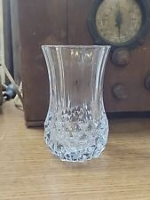 Vintage Cristal D'Arques Lead Crystal 5 in French Vase with Diamond base picture