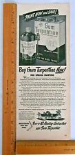 Original 1948 Magazine Print Ad  for Gum Turpentine picture