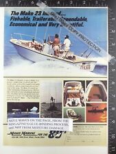 1981 ADVERTISEMENT for Mako Marine 23 Inboard boat motor yacht picture