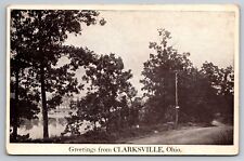Scenic Greetings from Clarksville Ohio OH Dirt Road 1926 Postcard picture