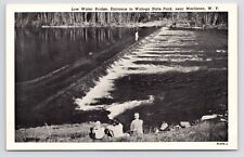 c1940s Watoga State Park Entrance Low Bridge Marlinton West Virginia WV Postcard picture