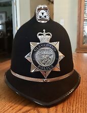 Vintage Authentic British Police “ Bobby” Helmet - Ministry Of Cleveland Police picture