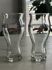 2 Samuel Adams Boston Lager Beer Glasses Glassware Ad Glasses Collectible Mint picture
