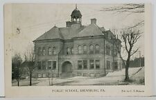Ebensburg PA Public School c1909 to Johnstown Pennsylvania Postcard N5 picture