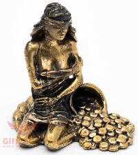 Solid Brass Figurine of Goddess Fortuna the goddess of fortune & luck IronWork picture