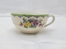 Noritake Hand Painted Tea Cup Green Yellow and Purple Flowers Rare picture