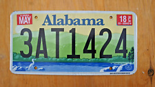 One or More - ALABAMA Colorful Graphic Green Mountains Blue Lake License Plate picture