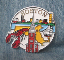 Boston Massachusetts Attractions Rubber Magnet Souvenir Refrigerator EBS36 picture