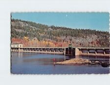 Postcard A Man Fishing at Ripogenus Dam Maine USA picture