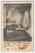 c1905 Interior of St. Gertruds Kyrka Stockholm Sweden Posted Antique Postcard picture