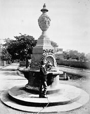 Sydney New South Wales 1878 - The fountain at the entrance to Sydn- Old Photo picture