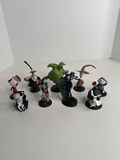 Set Of  9 NIGHTMARE BEFORE CHRISTMAS DISNEY PLAY FIGURE TOY CAKE TOPPER - Rare picture