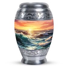 Urns Adult Painting Of A Sunset Over A Wave (10 Inch) Large Urn picture