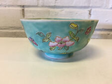 Vintage Antique Chinese 1920's / 1930's Porcelain Bowl w/ Floral Decoration picture