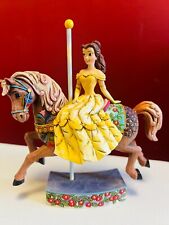 Jim Shore Disney Traditions Princess of Knowledge Belle Carousel Horse 4011744  picture