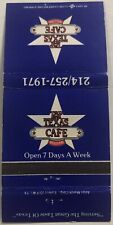 Vintage 30 Strike Matchbook Cover - T&P Texas Cafe Irving, TX picture