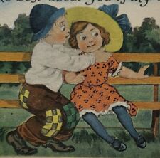 Vtg Postcard 1913 Comic Artist Signed What I Best About You Is My Arms Posted picture