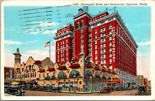 Postcard Davenport Hotel and Restaurant Spokane Washington [bh] picture