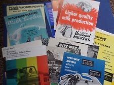 Lot of 16 brochures - Various 1950's Dairy Milk Equioment Sales Brochures picture