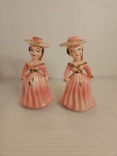 RARE Vintage Kreiss Co. Jeweled  Lady & Salt & Pepper Shakers * picture