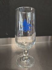 Vintage Anheuser-Busch Stemmed Glass Blue Logo Barware 7